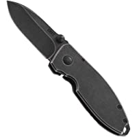CRKT Burnley Squid Navaja- Unisex Adulto- Negro- M
